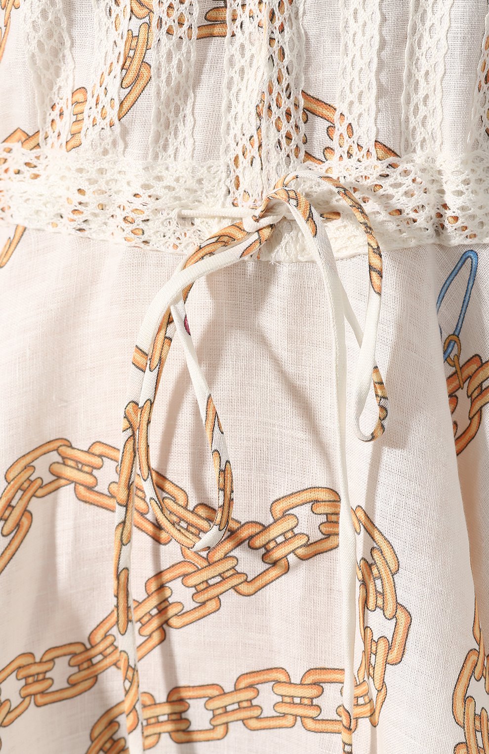 Льняное платье A MERE CO золотого цвета по цене 43450 руб., арт. AMC/R20V04, фото 5 Льняное платье A MERE CO, арт. AMC/R20V04, фото 5