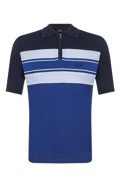 Мужская поло из хлопка и шелка ZILLI, арт. KZP002M0107VFSTR0_001