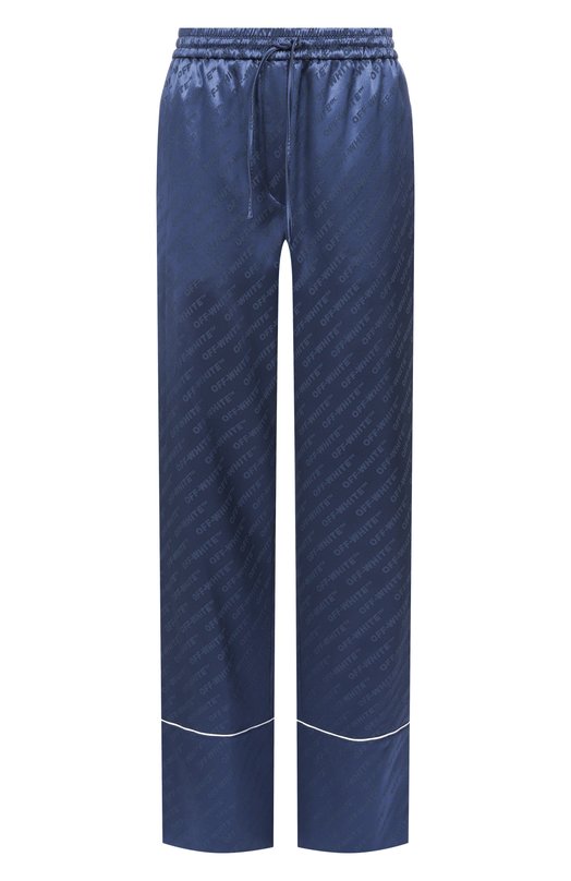 Атласные брюки Off-White 0WCA18ZF25FAB001 Синий 0WCA18ZF25FAB001