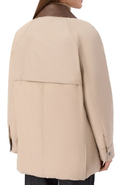 Утепленная куртка BRUNELLO CUCINELLI бежевого цвета по цене 726000 руб., арт. MH5257644P, фото 4 Утепленная куртка BRUNELLO CUCINELLI, арт. MH5257644P, фото 4