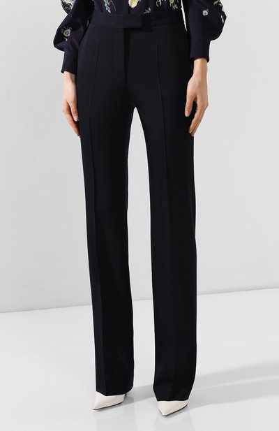 Шерстяные брюки STELLA MCCARTNEY темно-синего цвета по цене 58200 руб., арт. 571968/SHB55, фото 3 Шерстяные брюки STELLA MCCARTNEY, арт. 571968/SHB55, фото 3