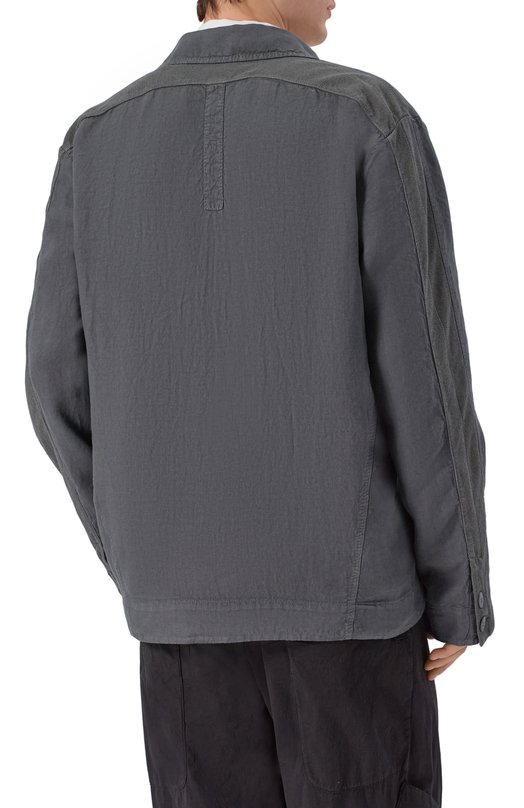 Пиджак изо льна и хлопка Transit CFUTRCD135 Серый  CFUTRCD135 Фото 4