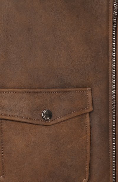 Бомбер из овчины MANZONI24, арт. 25UB821-S34X, фото 3