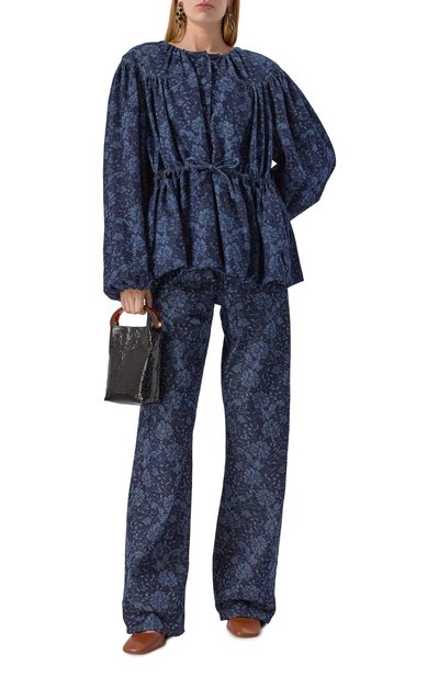 Джинсовая куртка DRIES VAN NOTEN темно-синего цвета по цене 87550 руб., арт. 251-010511-1557, фото 2 Джинсовая куртка DRIES VAN NOTEN, арт. 251-010511-1557, фото 2