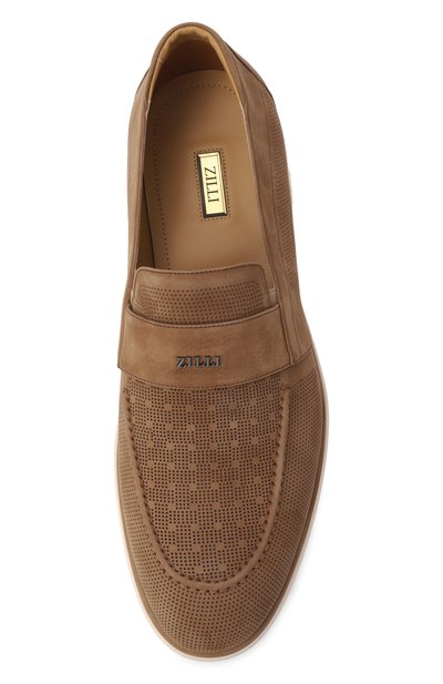 Лоферы из нубука ZILLI, арт. H0306AM1401VZPU05, фото 5
