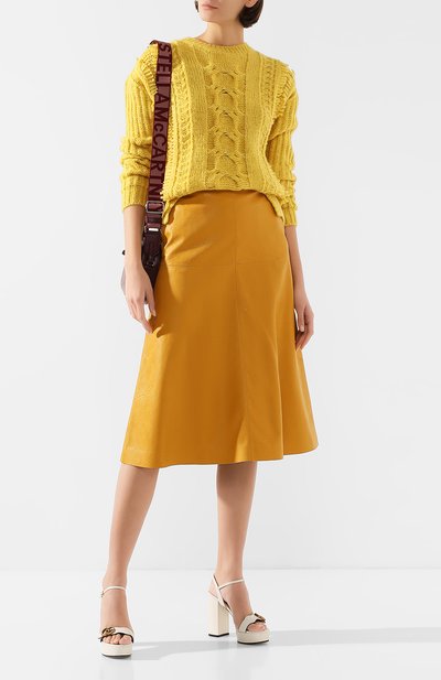 Юбка STELLA MCCARTNEY желтого цвета по цене 72800 руб., арт. 591611/SJB14, фото 2 Юбка STELLA MCCARTNEY, арт. 591611/SJB14, фото 2