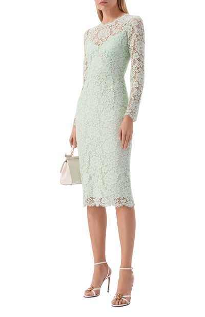 Платье из хлопка и вискозы DOLCE & GABBANA, арт. F6M0DT/HLMEA, фото 2