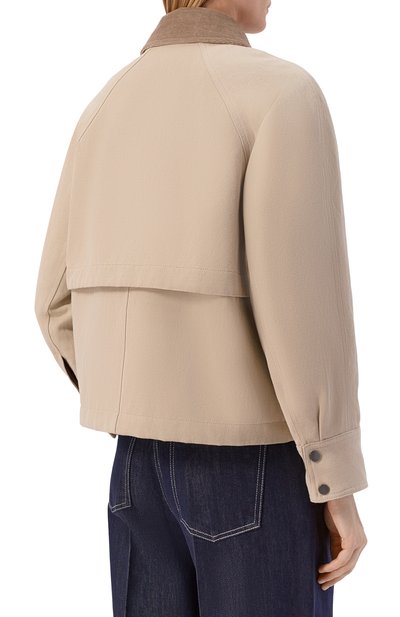 Куртка из хлопка и льна BRUNELLO CUCINELLI, арт. ML5957769, фото 4
