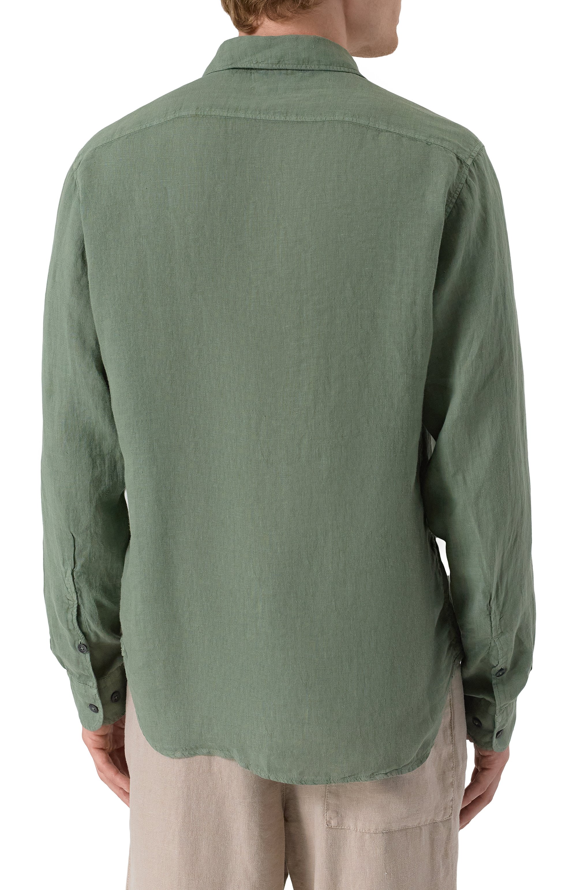 Льняная рубашка C.P. COMPANY, арт. 18CMSH250A005415G, фото 4