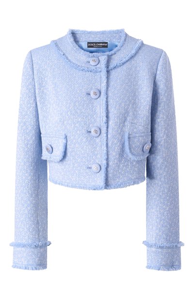 Женский жакет из шерсти и вискозы DOLCE & GABBANA, арт. F26X8T/HUMUA