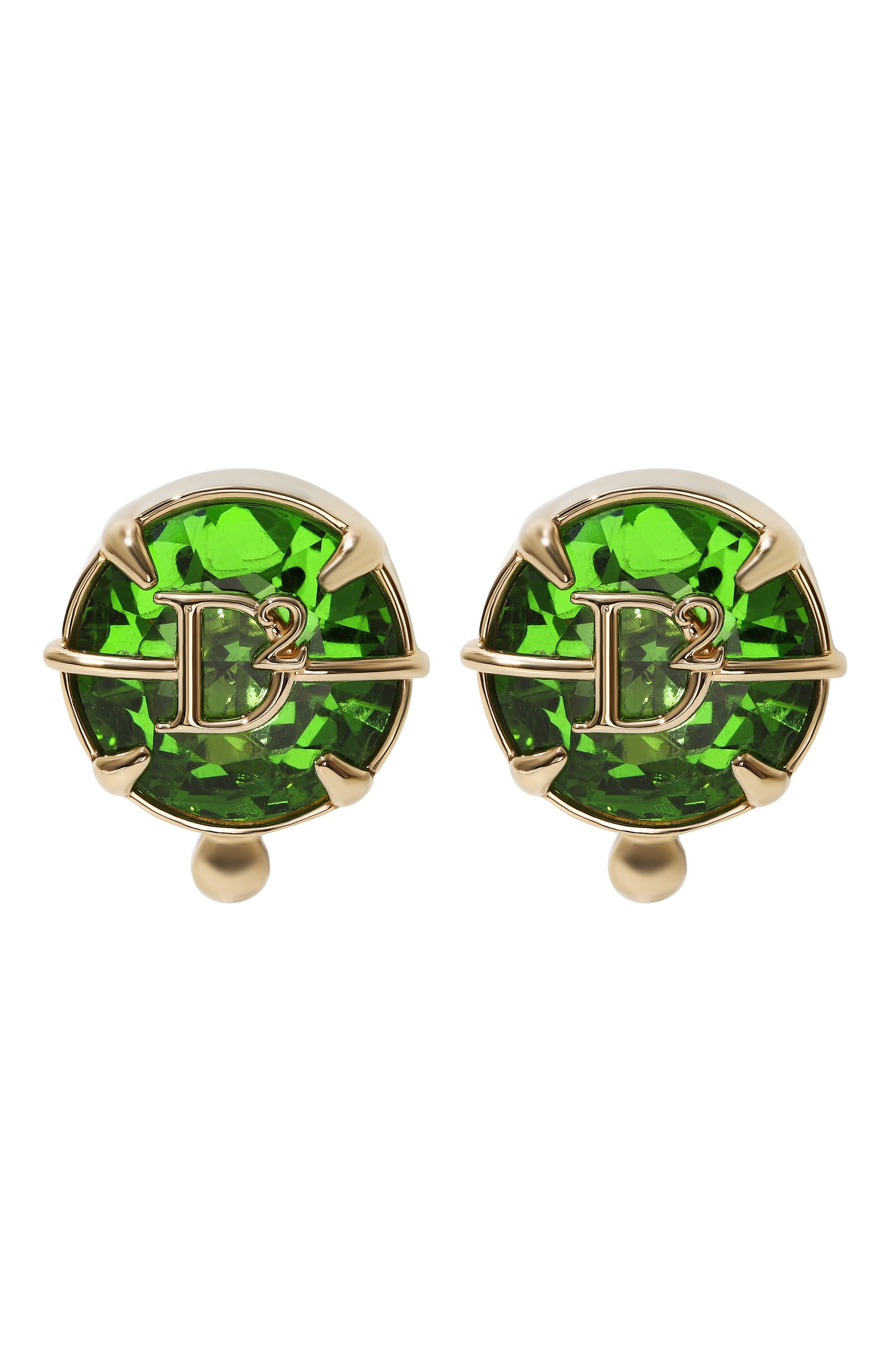 Клипсы DSQUARED2 зеленого цвета по цене 33050 руб., арт. ERW0204 59400001, фото 1 Клипсы DSQUARED2, арт. ERW0204 59400001, фото 1