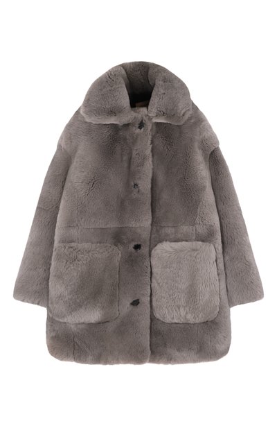 Шуба из кролика YVES SALOMON ENFANT, арт. 20WEM307XXREXX/8-10