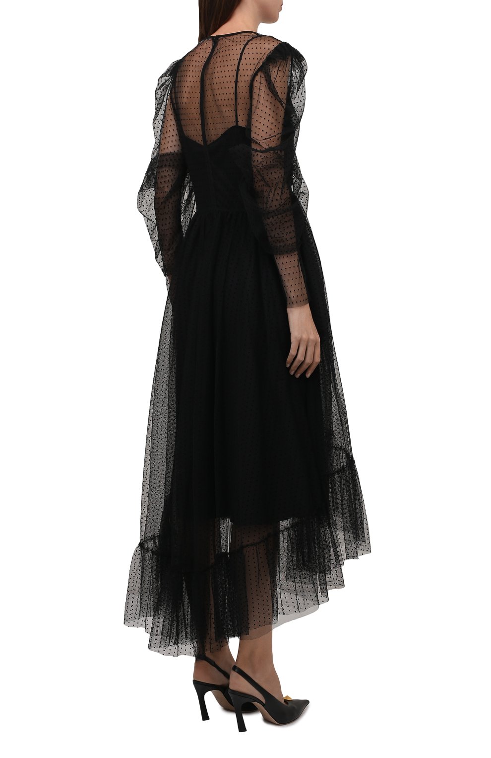 Платье REDVALENTINO черного цвета по цене 103500 руб., арт. UR0VA15L/5K9, фото 4 Платье REDVALENTINO, арт. UR0VA15L/5K9, фото 4