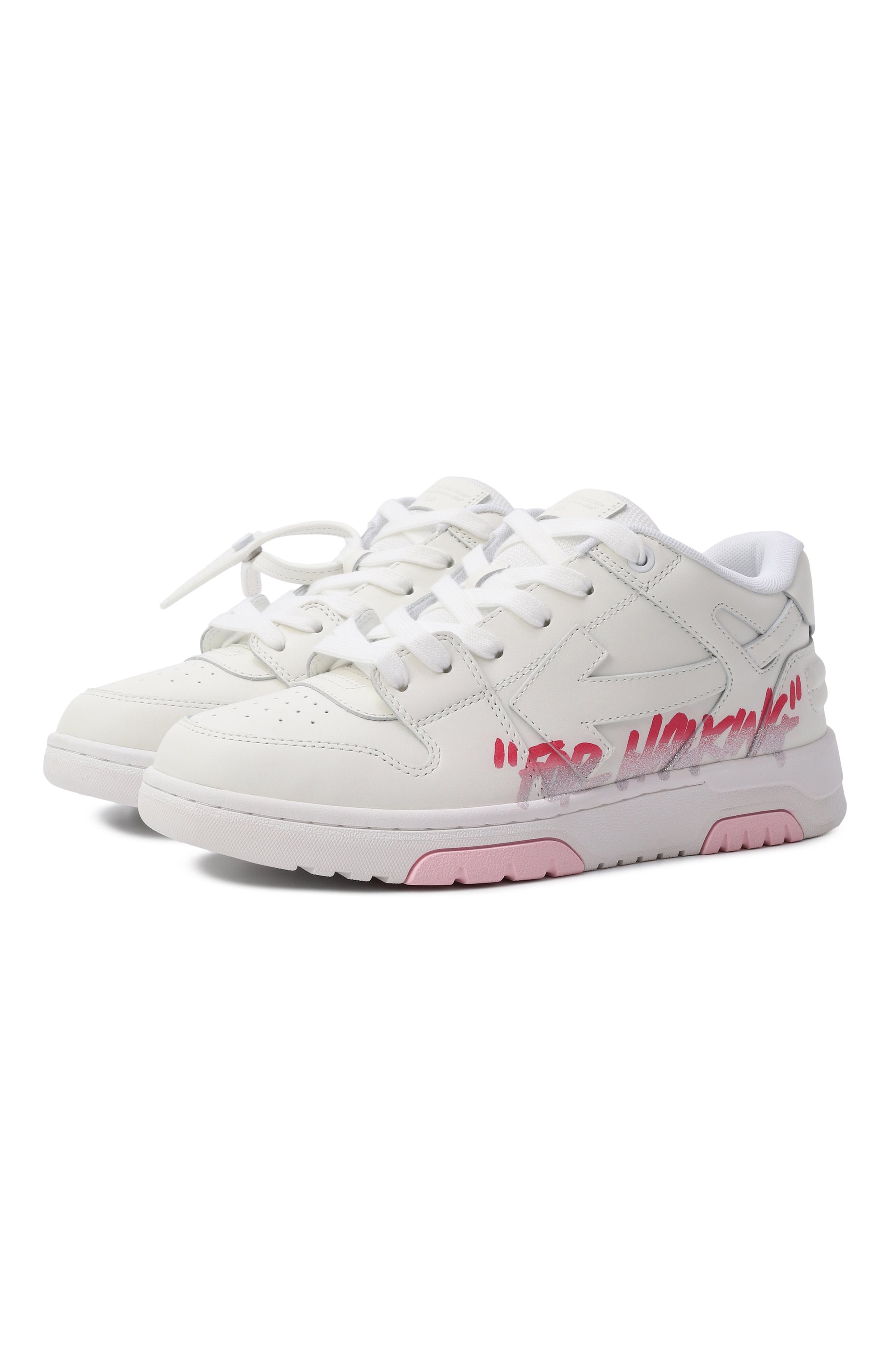 Кожаные кеды out of office OFF-WHITE, арт. 0GIA007F25LEA0020183/29-33, фото 1