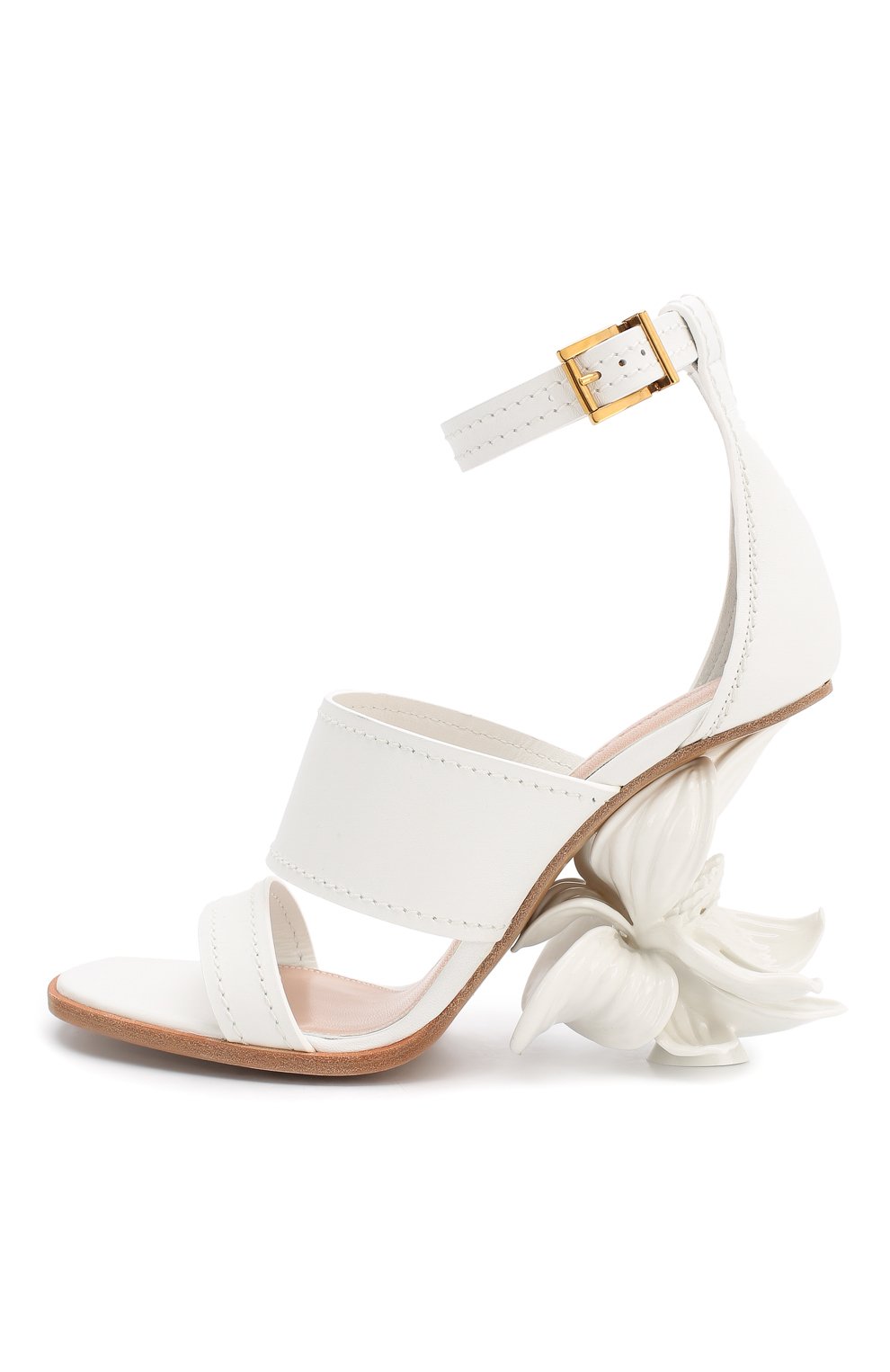 Кожаные босоножки ALEXANDER MCQUEEN, арт. 621831/WHXZG, фото 3