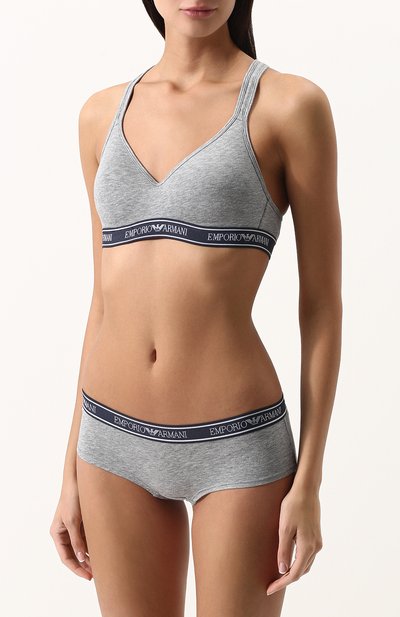 Хлопковые трусы с эластичным поясом EMPORIO ARMANI, арт. 163225/8P317, фото 2