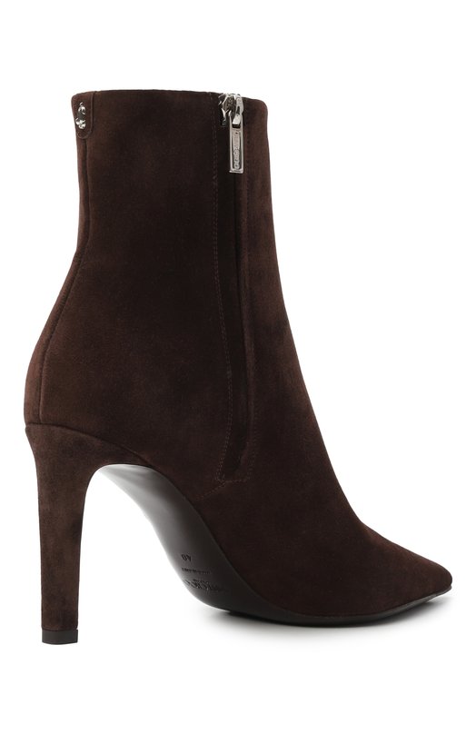 Замшевые ботильоны Frankie 85 Jimmy Choo FRANKIEAB85SVV Коричневый  FRANKIEAB85SVV Фото 5