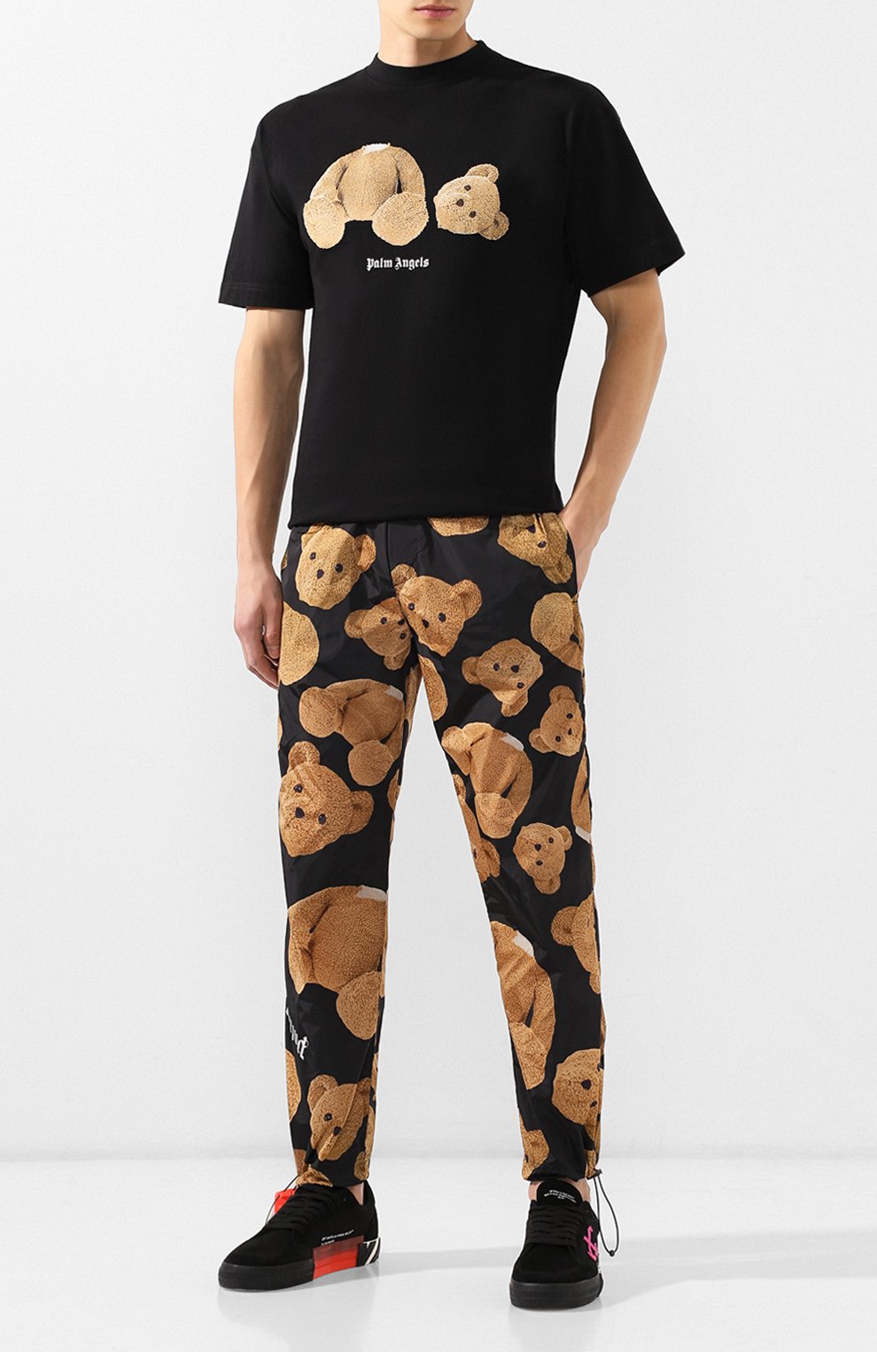 Хлопковая футболка PALM ANGELS, арт. PMAA001E194130161088, фото 2