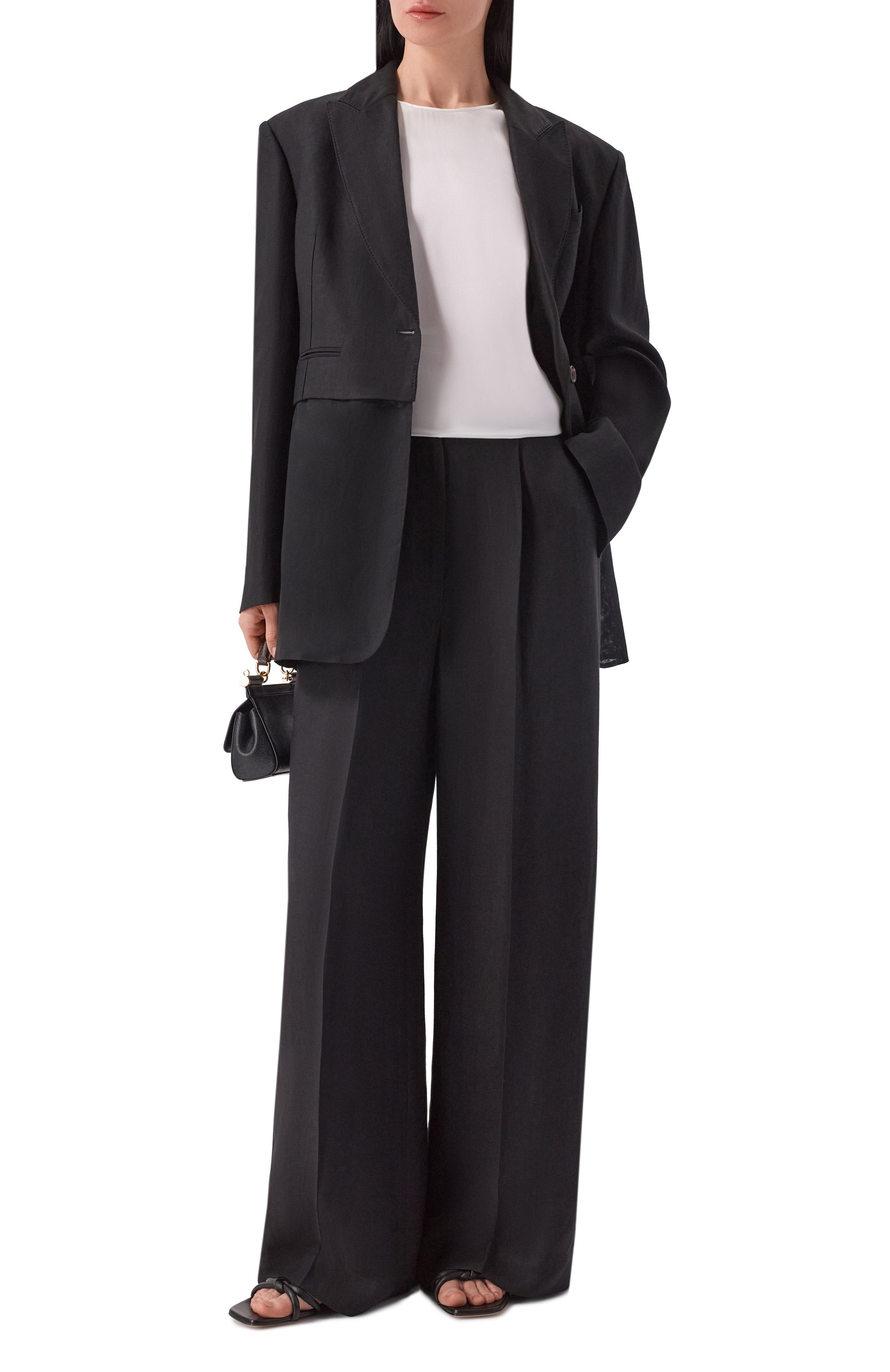 Брюки из вискозы и льна BRUNELLO CUCINELLI, арт. MH126P9138, фото 2