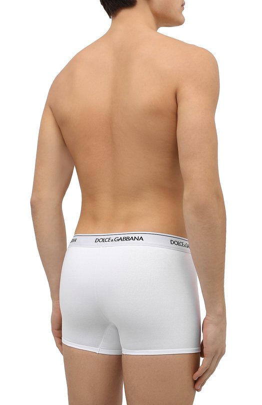 Комплект из двух хлопковых боксеров Dolce & Gabbana M9C07J/FUGIW Белый  M9C07J/FUGIW Фото 3
