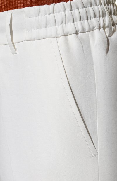 Брюки из хлопка и льна BERWICH белого цвета по цене 27900 руб., арт. SPIAGGIA/1/SB1534, фото 5 Брюки из хлопка и льна BERWICH, арт. SPIAGGIA/1/SB1534, фото 5