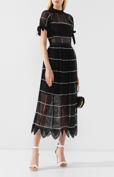 Вязаное платье-миди SELF-PORTRAIT, арт. SP20-076M, фото 2