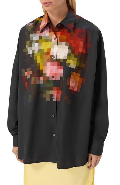 Хлопковая рубашка DRIES VAN NOTEN, арт. 010703/4018, фото 3
