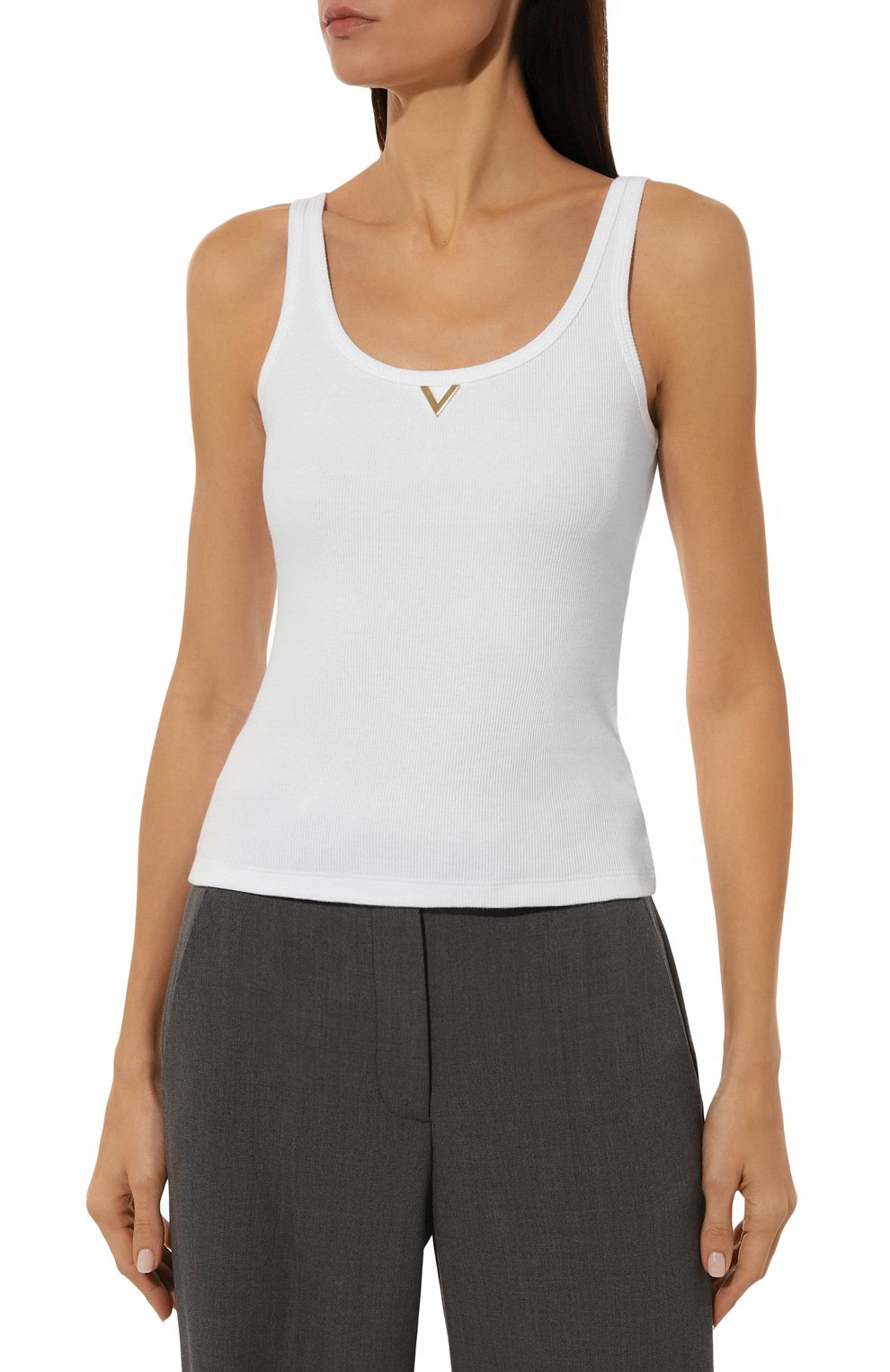 Хлопковая майка VALENTINO, арт. 5B3MC01U8PJ, фото 3