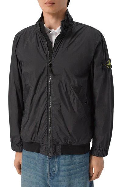 Бомбер STONE ISLAND черного цвета по цене 88300 руб., арт. L1S154100111/S0A23, фото 3 Бомбер STONE ISLAND, арт. L1S154100111/S0A23, фото 3
