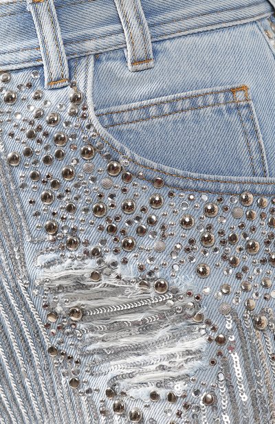 Джинсовые шорты BALMAIN, арт. SF05890/D105, фото 5