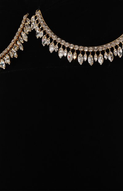 Вельветовое платье GIAMBATTISTA VALLI черного цвета по цене 395500 руб., арт. 24FWSVFP5029-81RED, фото 5 Вельветовое платье GIAMBATTISTA VALLI, арт. 24FWSVFP5029-81RED, фото 5
