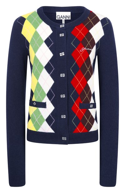 Женский кардиган из шерсти и кашемира GANNI, арт. A1070055