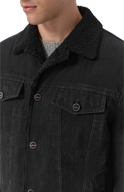 Джинсовая куртка с подкладкой из овчины KITON, арт. UW2280SV0402F, фото 5