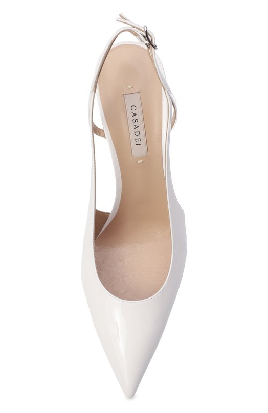 Кожаные туфли Julia Samurai 80 Casadei 1G669B0801/TIFFA Белый  1G669B0801/TIFFA Фото 6