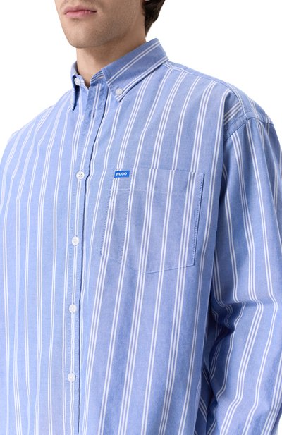 Хлопковая рубашка HUGO BLUE, арт. 50534183, фото 5