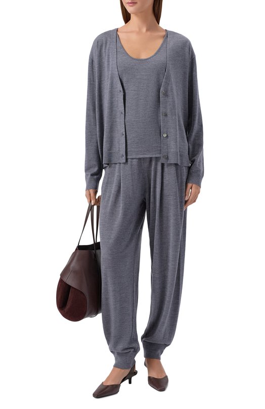 Топ из шерсти и кашемира 12 STOREEZ 136600 Серый  136600 Фото 2