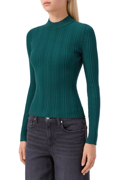 Пуловер из вискозы HUGO темно-зеленого цвета по цене 19950 руб., арт. 50549762, фото 3 Пуловер из вискозы HUGO, арт. 50549762, фото 3