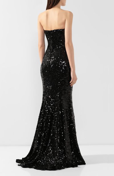 Платье-макси DOLCE & GABBANA черного цвета по цене 693500 руб., арт. F6G5XT/HLMZM, фото 4 Платье-макси DOLCE & GABBANA, арт. F6G5XT/HLMZM, фото 4