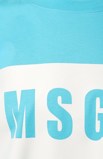 Хлопковая футболка MSGM, арт. 3641MDM520/247002, фото 5