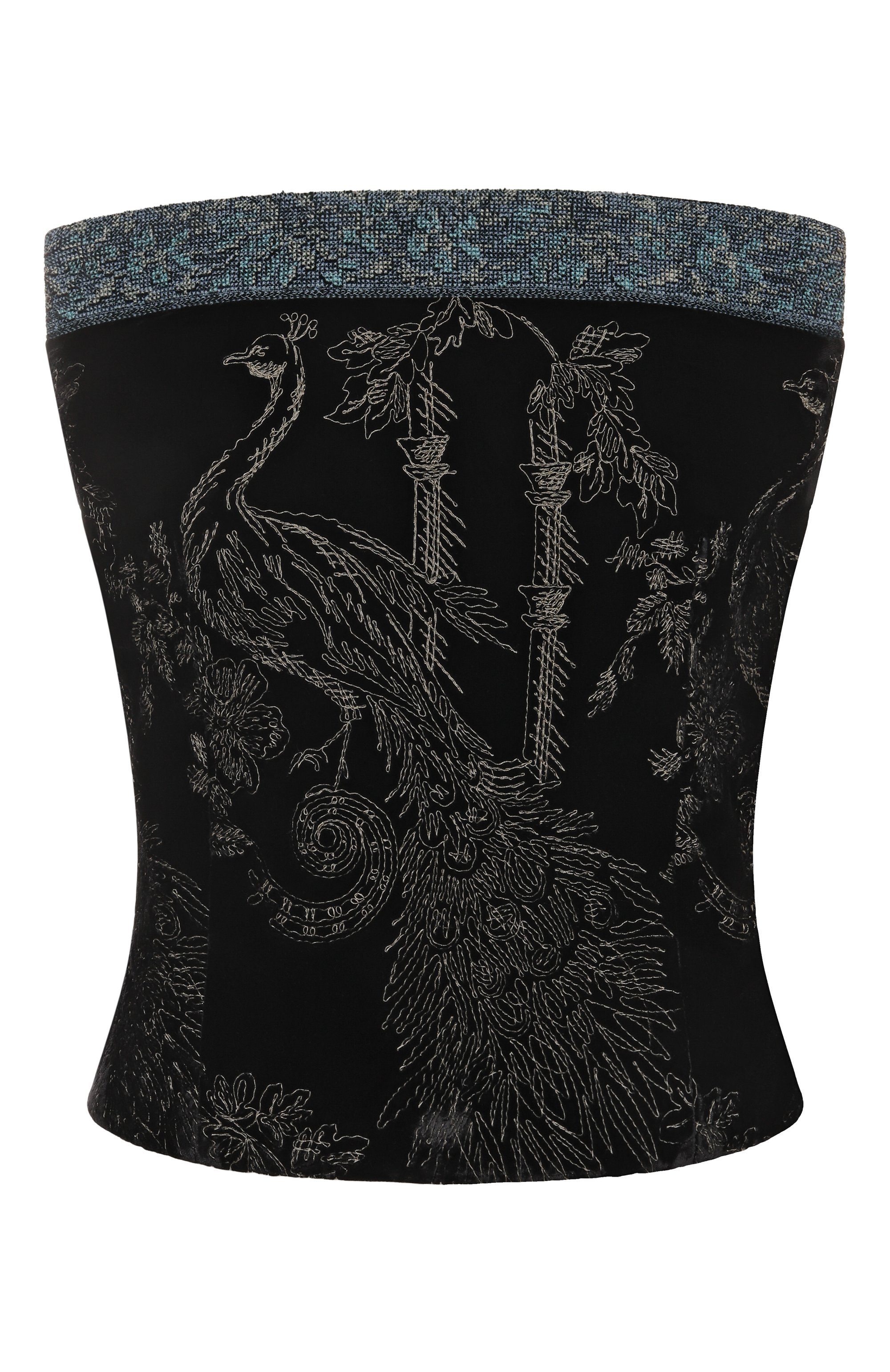 Топ-корсет из вискозы и шелка GIORGIO ARMANI, арт. GW001884/TE15473, фото 1