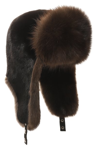 Мужская шапка-ушанка из меха норки и соболя VICTORIA KUSENKOVA, арт. 322803549243