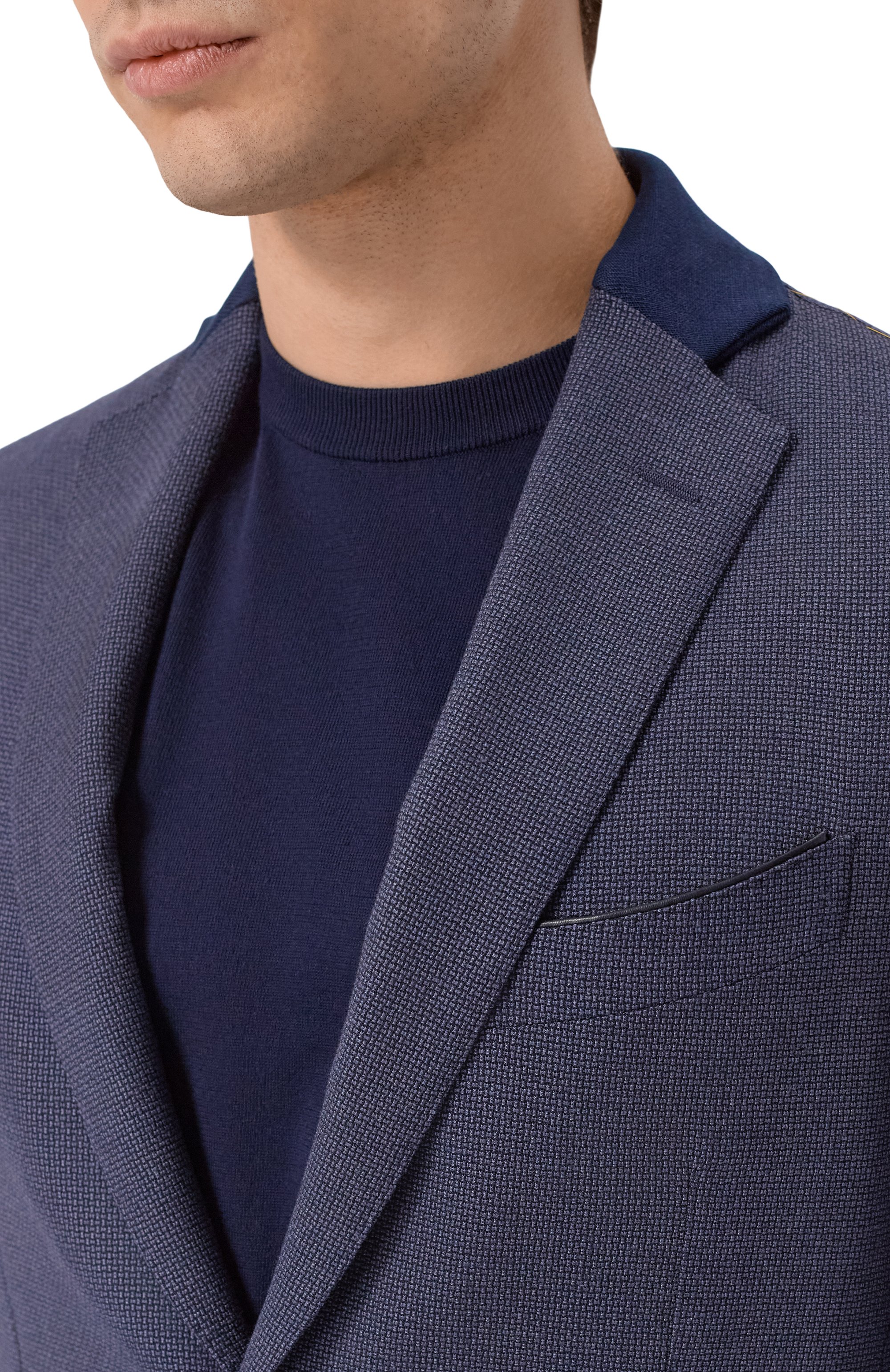 Пиджак из шерсти и шелка ZILLI, арт. MNP-G2W0S-36071/0001, фото 6