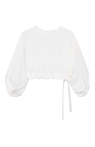 Хлопковая блузка UNLABEL белого цвета по цене 17600 руб., арт. DAISY-3/14-IN003/12A-16A, фото 1 Хлопковая блузка UNLABEL, арт. DAISY-3/14-IN003/12A-16A, фото 1