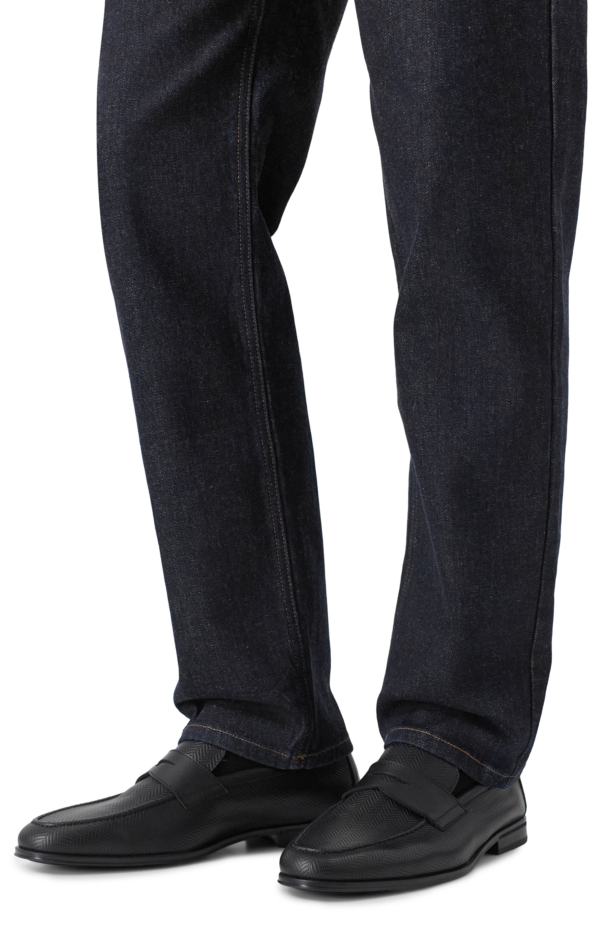 Кожаные пенни-лоферы DOUCAL'S, арт. DU3390N0TTUY216N, фото 3