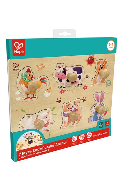 Развивающая игрушка-пазл фермерский дворик HAPE, арт. E1655_HP