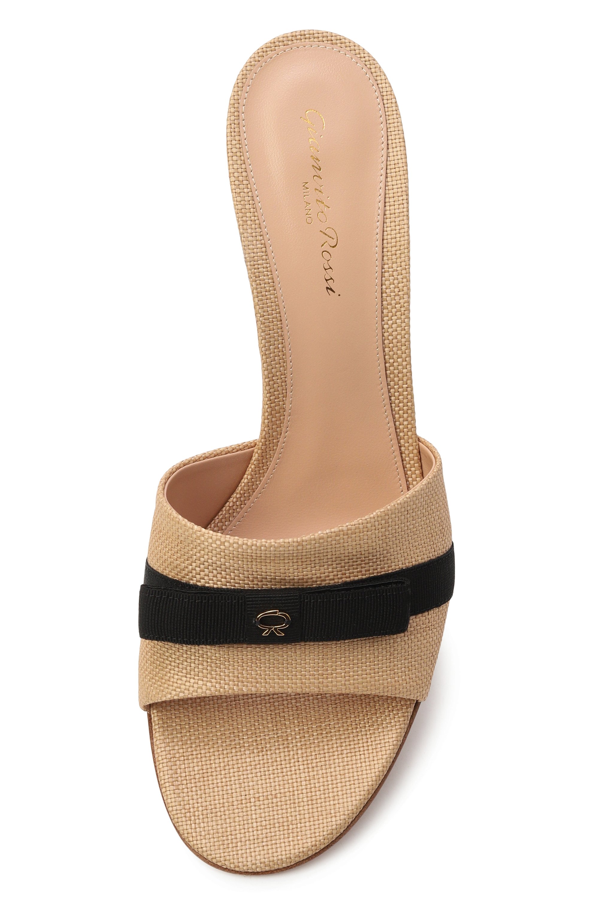 Текстильные мюли minou 70 GIANVITO ROSSI, арт. G10137.70RIC.HAILIN0, фото 6