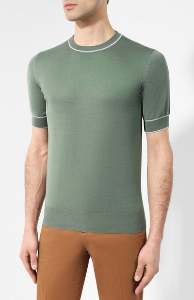 Хлопковый джемпер BRUNELLO CUCINELLI, арт. M29800810, фото 3