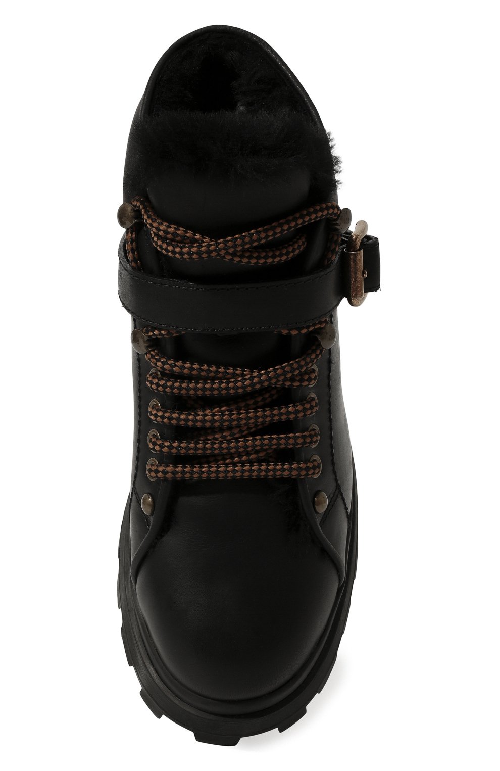 Кожаные ботинки MIU MIU, арт. 5T692C-3K10-F0002-D030, фото 6