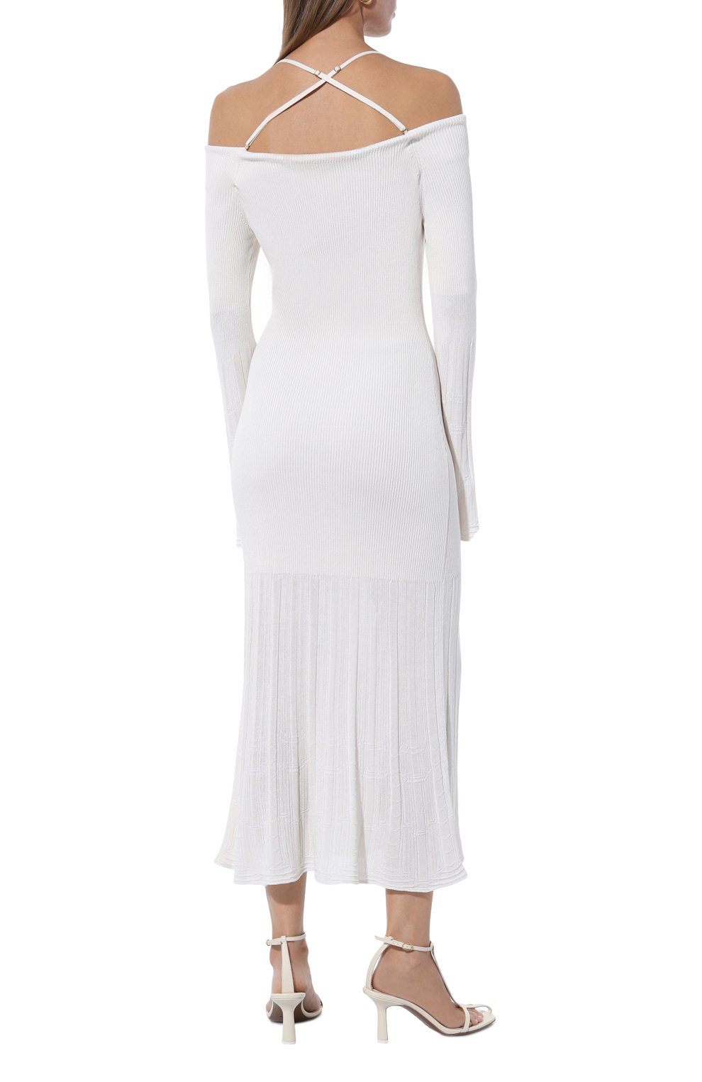 Платье из шелка и вискозы FREEAGE белого цвета по цене 70000 руб., арт. S23.DR054.6077.111, фото 4 Платье из шелка и вискозы FREEAGE, арт. S23.DR054.6077.111, фото 4