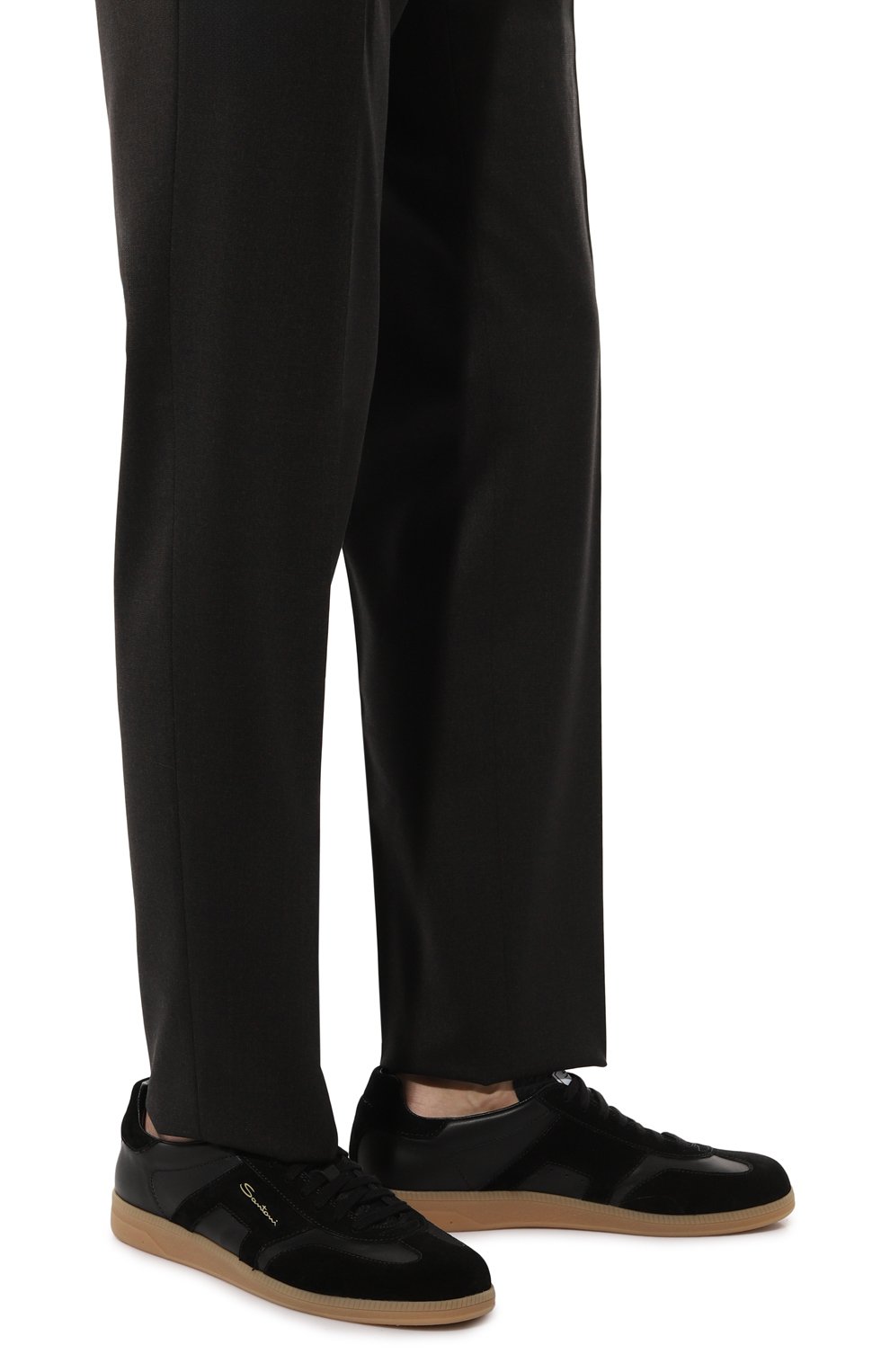 Кожаные кеды dbs-olympic SANTONI, арт. MBPL21975FARTSZ7N01, фото 3